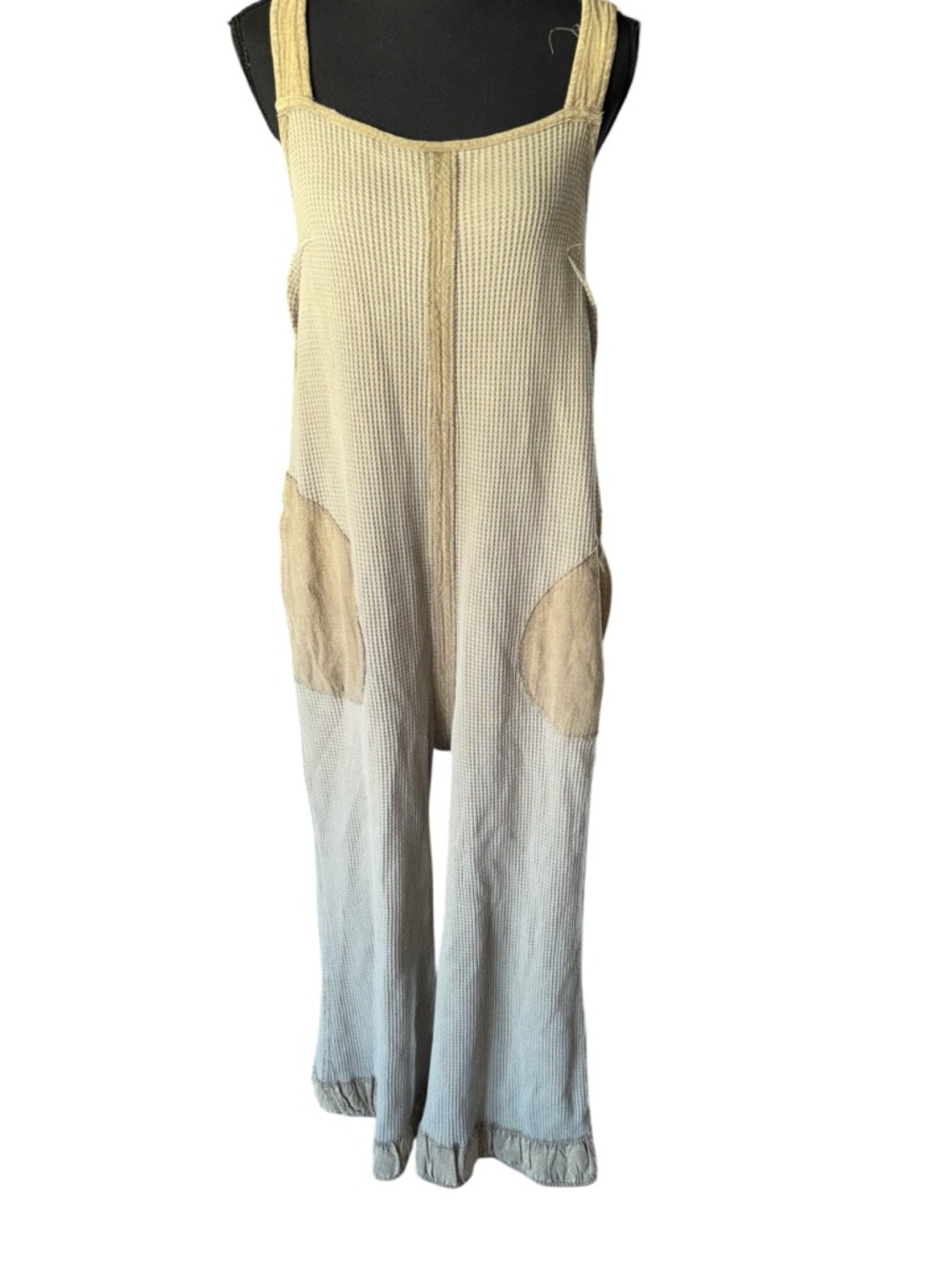 EE: Some New with tags Waffle Knit Sleeveless Jumpsuit L